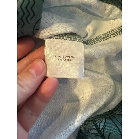 Highlander Beer x League 91 Eco Quarter Zip Pullover Green Tree Print Shirt M - Picture 9 of 10